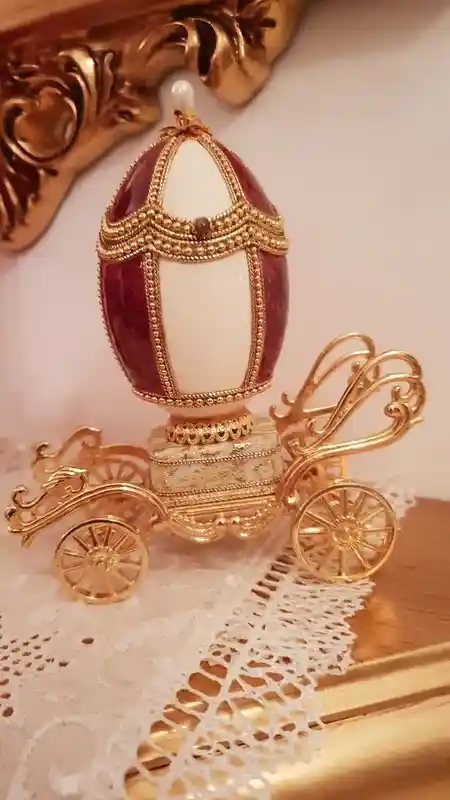 Faberge egg style Luxury Wedding Box Bridal shower gift for bride/Faberge Egg Music Box/Egg Jewelry Box/Engagement gift for Sister Wedding 