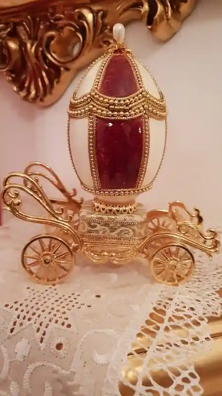 Faberge egg style Luxury Wedding Box Bridal shower gift for bride/Faberge Egg Music Box/Egg Jewelry Box/Engagement gift for Sister Wedding 