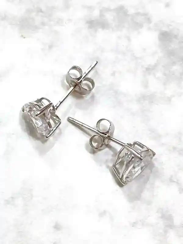 2 ctw Heart Earrings Diamond Studs 18k White Gold Earrings Heart Diamond Jewelry Bridal Earrings Heart Shape Diamond HANDMADE Christmas gift 