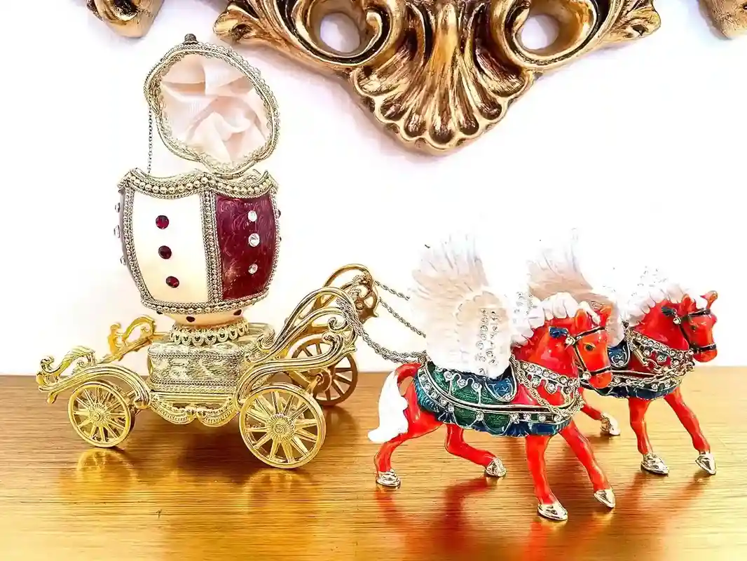 New Year's 2001 Faberge-Style Egg Christmas Gift Vintage ONE OF A KIND Faberge Egg 22nd Anniversary gift for her 22 year old gift ideas Birthday 