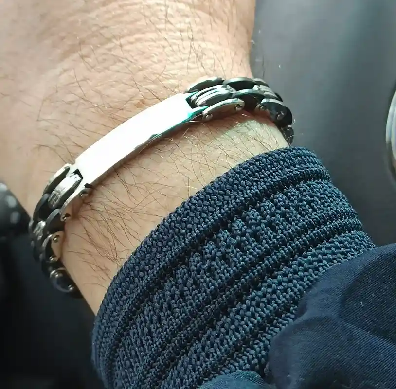 Name Bracelet Men ID/Bracelet for Men Surgical Stainless steel Bracelet 316L/CUBAN Link Bracelet Men Unique gift for him New Dad Gift Father 