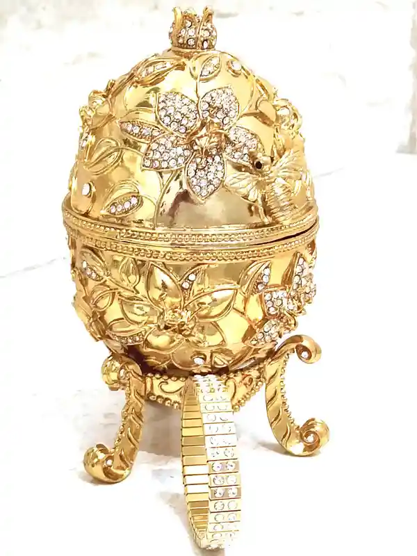 8ct Pomegranate Trinket HANDMADE 24K GOLD Diamond Pomegranate Decor Home Decor House warming Gift Pomegranate Box Family Gift for Christmas 