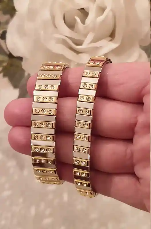 Gold Mother Daughter Bracelet /1.75ct Diamond Bracelet Mother in law daughter Jewelry/Aunt Niece bracelet/Bracelet for mom and daughter gift 