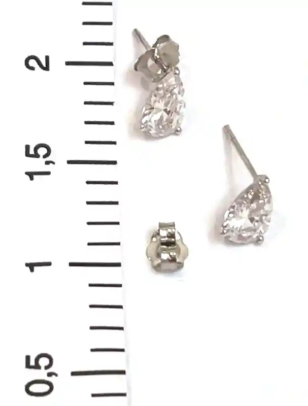 1.5 carat Pear Diamond Earrings SOLID 18k White Gold Earrings Diamond Jewelry Teardrop Earrings Diamond Stud Earring Fine Jewelry Christmas 