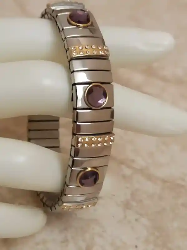 Amethyst Bracelet for Women/Handmade Bracelet Silver Amethyst/Gift for her/February Birthstone/Wedding Glam Jewelry/Amethyst Crystal Jewelry 