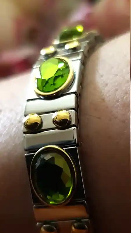 PERIDOT Crystal Bracelet/Green SWAROVSKI Crystal Jewelry/ August Birthstone Bracelet /Peridot Jewelry Crystal Gifts for women/HANDMADE Gifts 