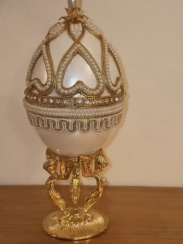 Guardian Angels NATURAL Egg FABERGE Music Jewelry Box Home Protection Moving Away Communion Confirmation 16th 18th 21st 30th 40th 50th Gifts 