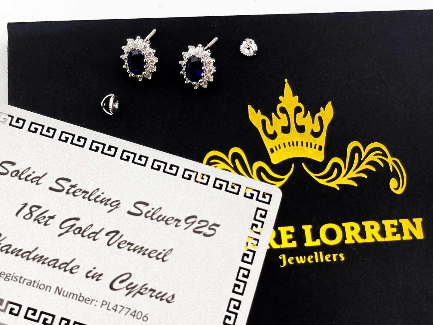 2ct Natural Sapphire Diamond Jewelry Lady Diana Sapphire Earrings 18k White Gold Silver Sapphire Birthstone Jewelry Birthday Gift for Sister