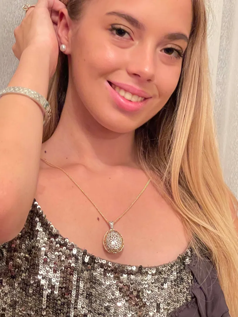 3ct Fabergé Egg Necklace, Sterling Silver Fabergé Egg Pendant, Diamond Necklace for Women, Fabergé Jewelry, Handmade, Fabergé Egg Style Egg.