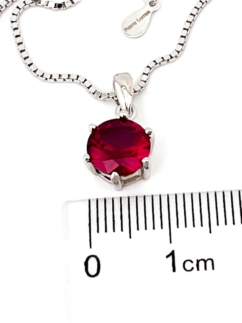 2 carat Ruby Pendant Necklace - Ruby Necklace - Ruby Jewelry July Birthstone Red Ruby Jewelry - Birthday gift for her Anniversary Christmas