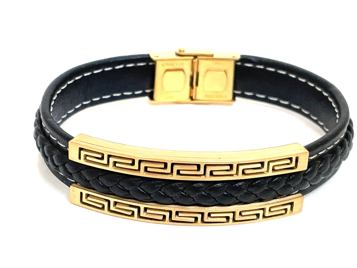 Greek Jewelry Meander Bracelet Greek Key Jewelry Silver Bracelet Gift for Him Greek Jewelry Greek Key Bangle Men's Eternity Bracelet GOLD